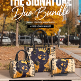 "Aina" Honeycomb The Signature Duo Bundle - Small Leather Handbag