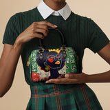 "Aina" Lime Pop Xmas Mini Satchel