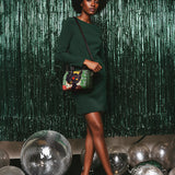 "Aina" Lime Pop Xmas Mini Satchel
