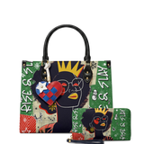"Aina" Lime Pop Xmas Leather Handbag A250 Deal