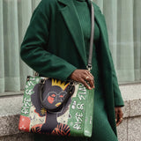 "Aina" Lime Pop Xmas Leather Handbag A250 Deal