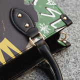 "Aina" Lime Pop Xmas Leather Handbag - BRAVE ONES DEAL