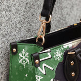 "Aina" Lime Pop Xmas Leather Handbag A250 Deal