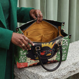 "Aina" Lime Pop Xmas Leather Handbag A250 Deal