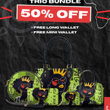 "Aina" Lime Pop The Signature Trio Bundle - Small Leather Handbag