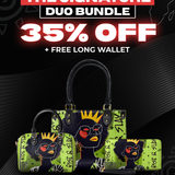 "Aina" Lime Pop The Signature Duo Bundle - Small Leather Handbag