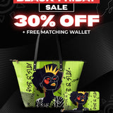 "Aina" Lime Pop Leather Tote Bag Deal