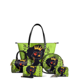 "Aina" Lime Pop Leather Tote Bag BTS DEAL