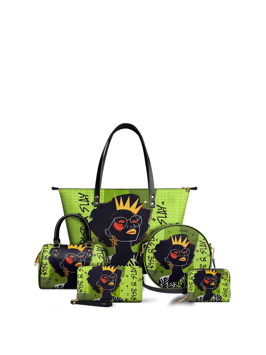 "Aina" Lime Pop Leather Tote Bag - DD DEAL