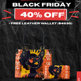 "Aina" Orange Sorbet Small Leather Handbag Deal
