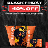"Aina" Orange Sorbet Leather Tote Bag Deal