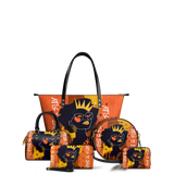"Aina" Orange Sorbet Leather Tote Bag BTS DEAL