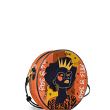 "Aina" Orange Sorbet Circle Crossbody Bag Deal