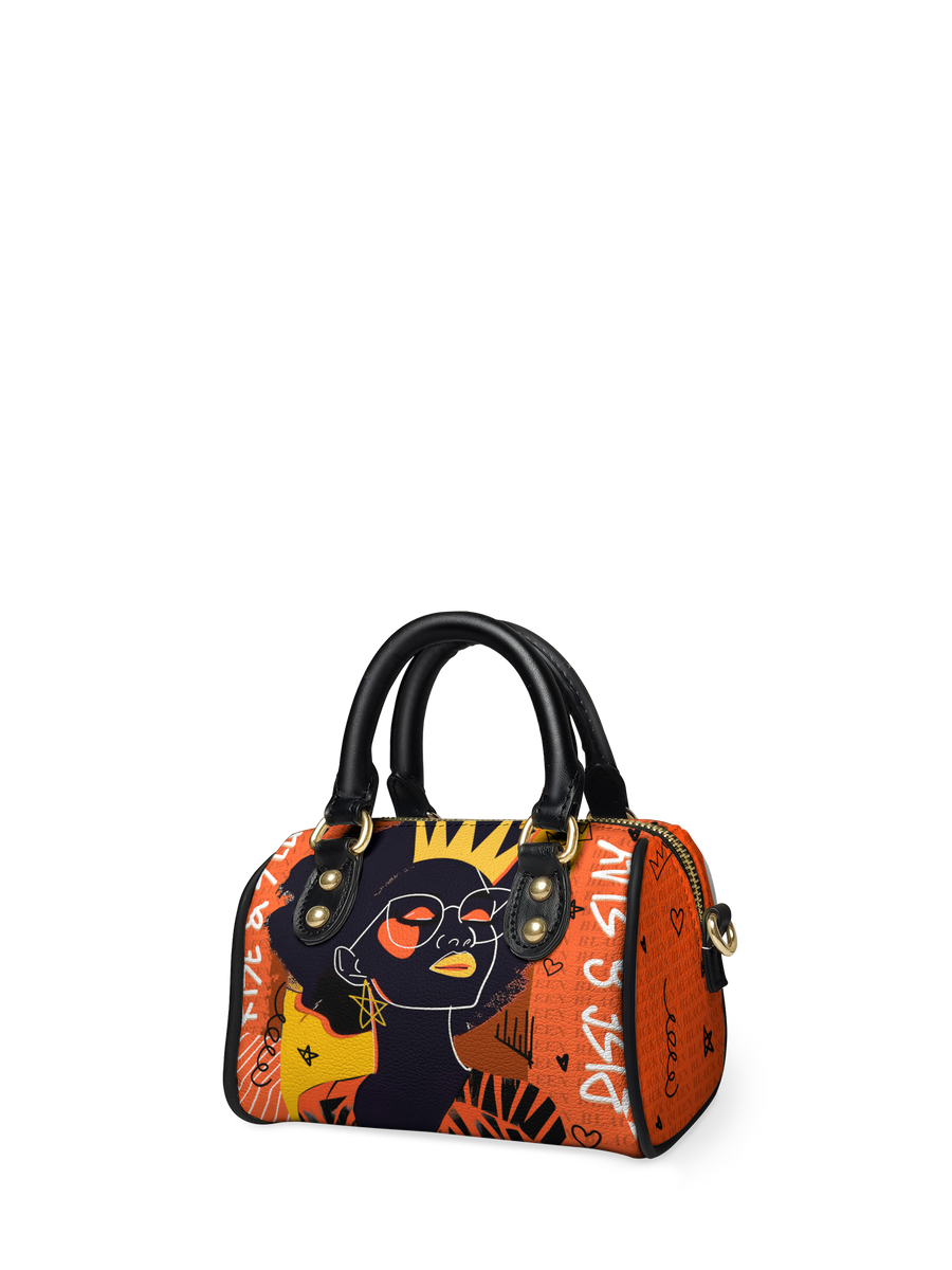 "Aina" Orange Sorbet Mini Satchel