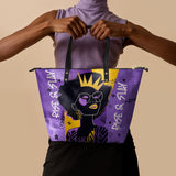 "Aina" Grape Soda Leather Tote Bag BTS DEAL