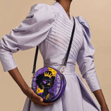 "Aina" Grape Soda Circle Crossbody Bag