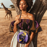 "Aina" Grape Soda Circle Crossbody Bag