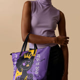 "Aina" Grape Soda Leather Tote Bag BTS DEAL
