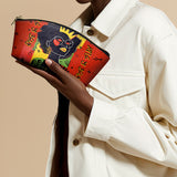 "Aina" Flame Red Eclipse Makeup Bag