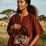 "Aina" Flame Red Mini Satchel Deal