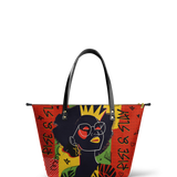 "Aina" Rise & Slay Red Juneteenth Leather Tote Bag Deal