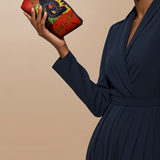 "Aina" Red Eclipse Makeup Bag