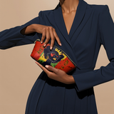 "Aina" Red Eclipse Makeup Bag