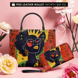 "Aina" Rise & Slay Red Juneteenth Leather Handbag Deal