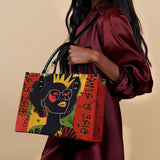 "Aina" Flame Red Leather Handbag Deal