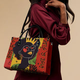"Aina" Flame Red Leather Handbag Deal