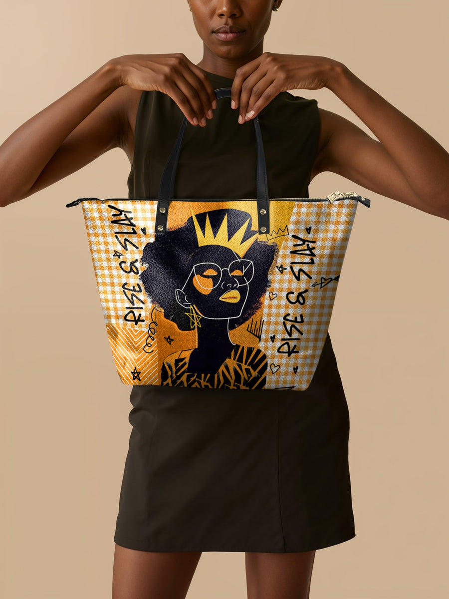"Aina" Honeycomb Leather Tote Bag DD DEAL