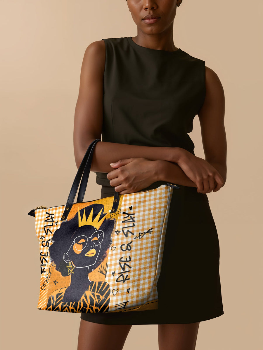 "Aina" Honeycomb Leather Tote Bag DD DEAL