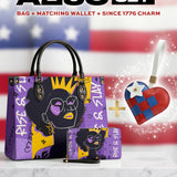 "Aina" Grape Soda Leather Handbag A250 Deal