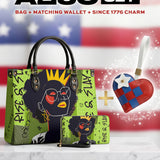 "Aina" Lime Pop Leather Handbag A250 Deal