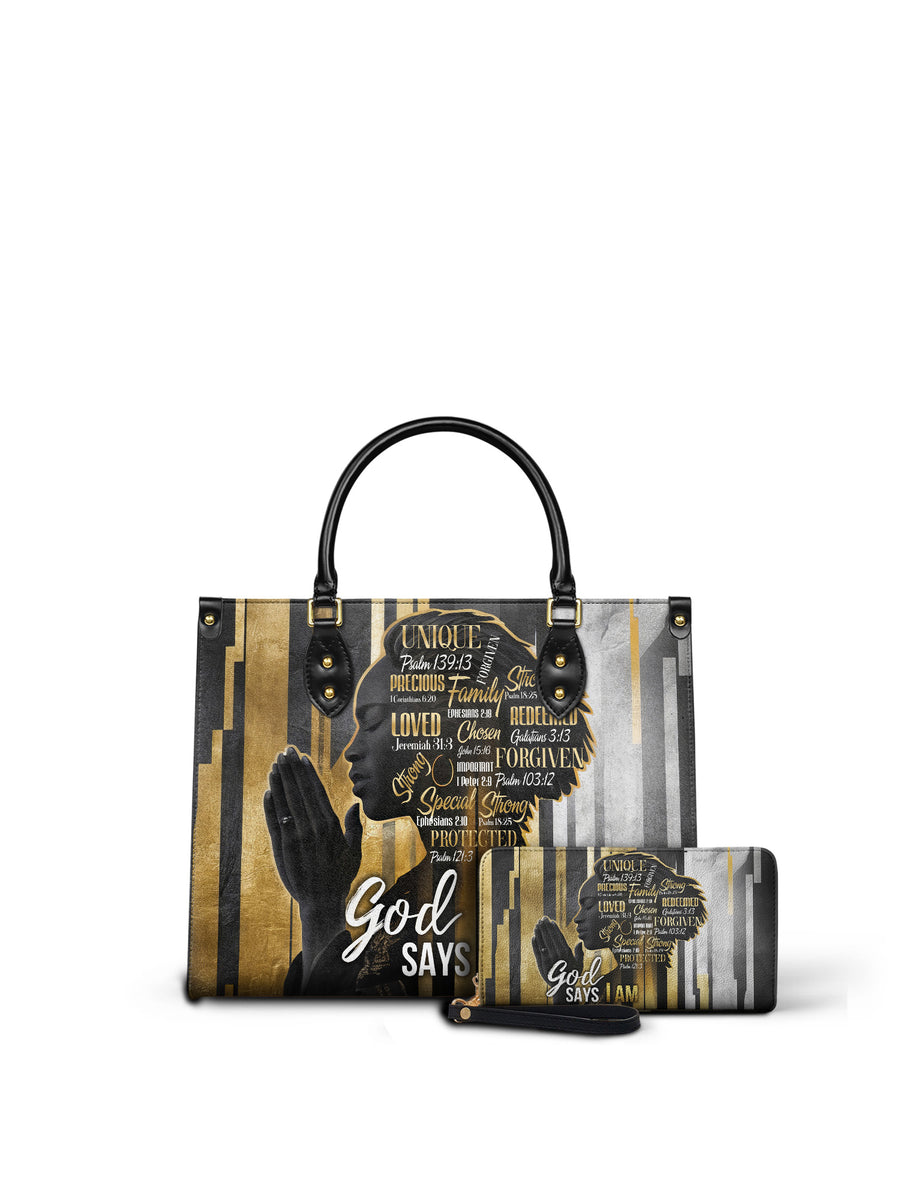 "Amara" Leather Handbag Matching Set - DD DEAL