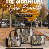 "Amara" The Signature Duo Bundle - Small Leather Handbag