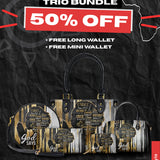 "Amara" The Signature Trio Bundle - Small Leather Handbag