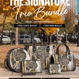 "Amara" The Signature Trio Bundle - Small Leather Handbag
