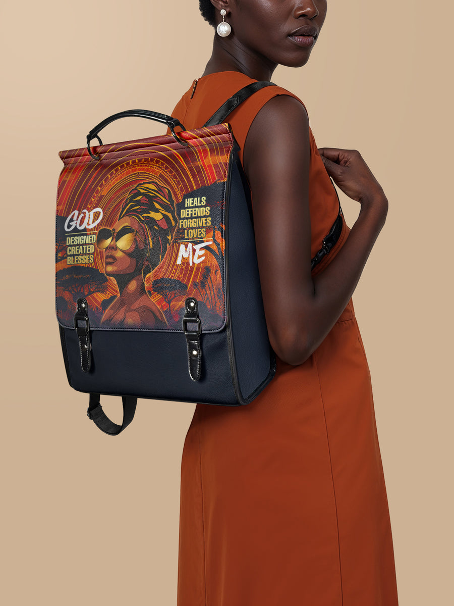 "Aseda" Leather Backpack
