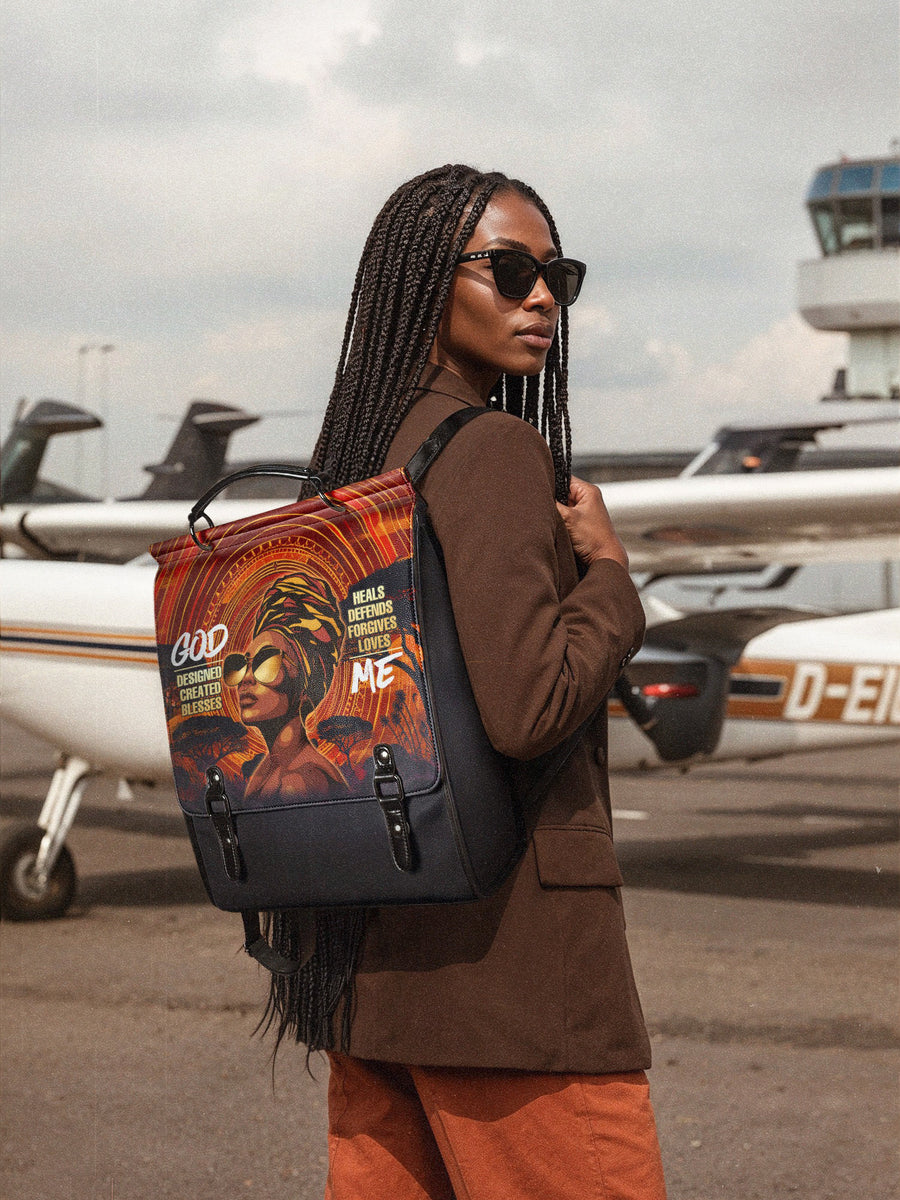 "Aseda" Leather Backpack