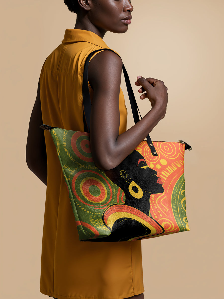 "Baldisa" Leather Tote Bag