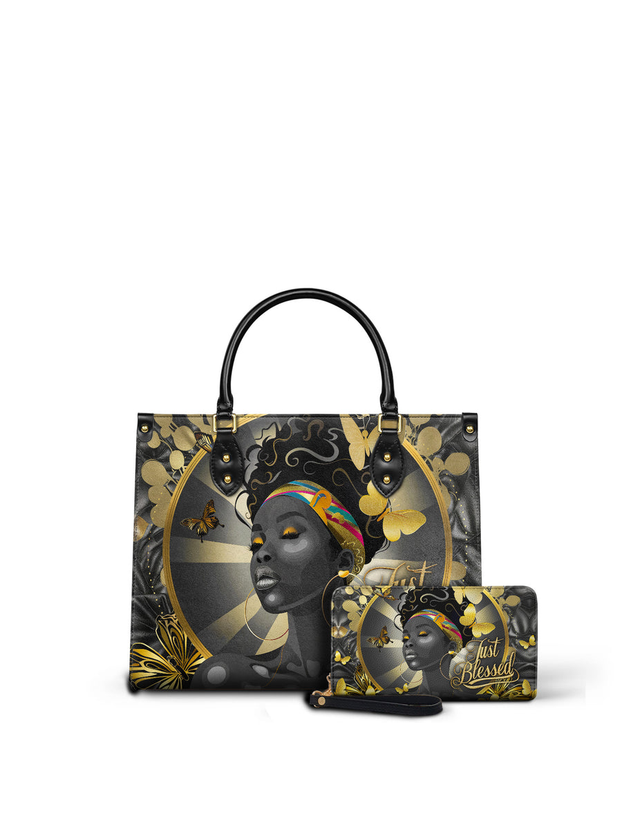 "Barakaya" Leather Handbag Matching Set - DD DEAL