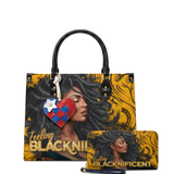 "Blacknificent" Leather Handbag A250 Deal