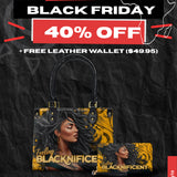 "Blacknificent" Small Leather Handbag Deal