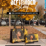 "Blacknificent" Small Leather Handbag Deal