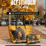"Blacknificent" Leather Tote Bag Deal