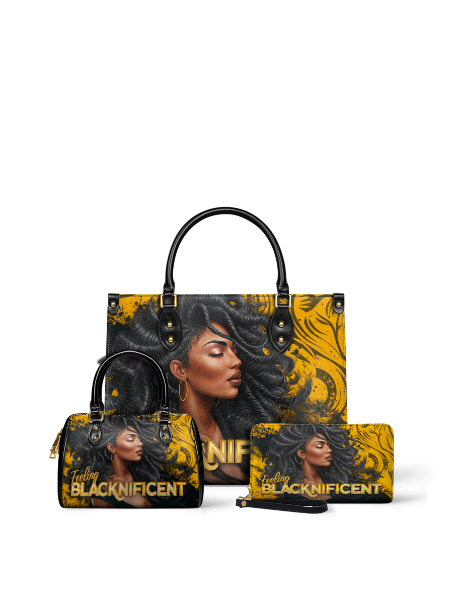 "Blacknificent" Leather Handbag - DD DEAL
