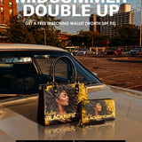 "Blacknificent" Small Leather Handbag Deal