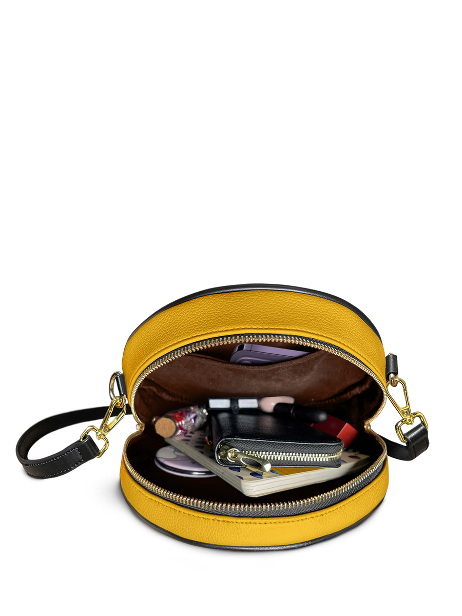 "Blacknificent" Circle Crossbody Bag