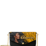"Blacknificent" Envelope Chain Crossbody Bag